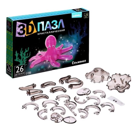 3D puzzle "Osminog", crystalline, 26 details-1