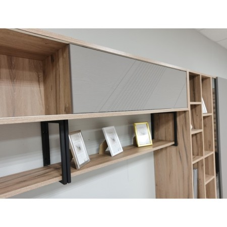 Hinged shelf “Kendi No. 11”, 900 × 220 × 261 mm, color of the alpine oak-1