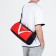 Sports bag, lightning department, side grid, long belt, red color