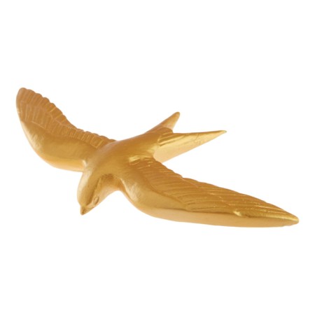 The decoration is wall, plaster panel "Swallows", 7 pcs, 18 x 11 cm, gold-2