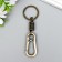 Metal keychain "Carabiner with a spring" under the brass 9.5x3 cm