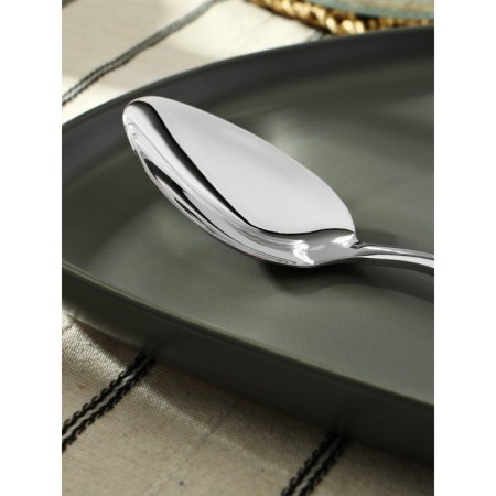 Spoon of stainless steel table, length 20 cm, silver color-1