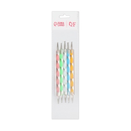 Dots are bilateral, 5 pcs, 13 cm, d = 0.5/1/1.5/2/3 mm, multi -colored-2