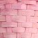Wicker basket, d15x9x31cm, pink, bamboo