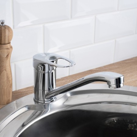 Kitchen mixer "RMS" SL55-004F-25, single-leaf, pour 255 mm, zinc, chrome-2