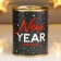 Socks in the bank "New Year" (inside the socks are female, white color)