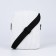 Youth bag with a zipper, white color