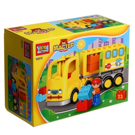 Constructor "Truck", large cubes, 23 details