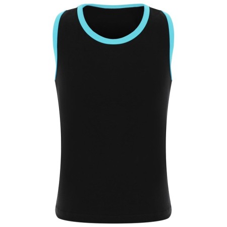 T-shirt for gymnastics and dancing Grace Dance, p. 42, black/blue color-1