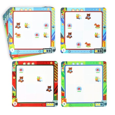 New Year's board game-heading “New Year: Logic. Gift Factory ", 15 cards, 3+-2