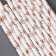Pink Stars cocktail tubes, set of 12 pcs.
