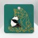 Panda "graphic animals" icon, black and white color in gold