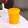 Anti -aromatic candle "Orange", orange, set of 5x4.5 cm, 3 pcs