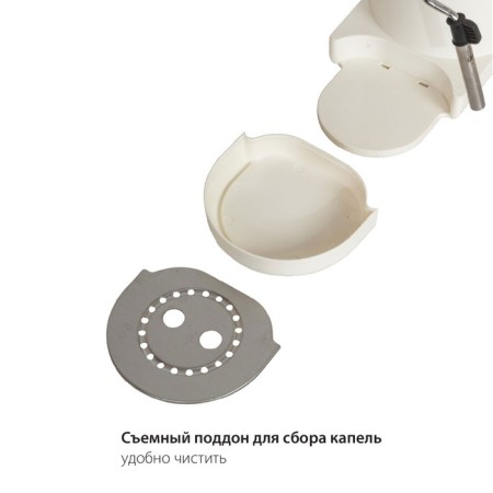 Kofemashin Pioneer CM109P, Rozhkaya, 1400 W, 1 L, White-10