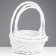 A set of baskets 3 pcs, willow, white