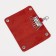 Key of buttons, length 12 cm, 7 carabiners, red color