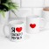 Sublimation mug "I love my husband", with application, 320 ml