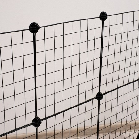 Coaters 24 sections, metal, black, 210 x 210 x 35 cm, (35 x 35 cm link)-4
