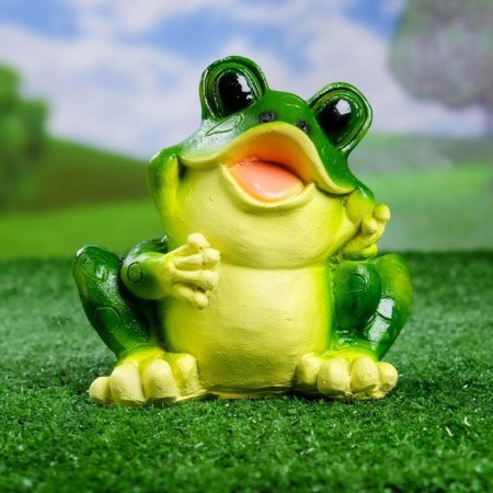 Garden figure "Frog" sits "17x12x16cm
