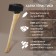 Calun cast scrap, wooden ax, 2.7 kg