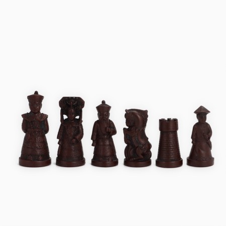 Chess desktop souvenir "Qing dynasties" 43 x 43 cm, king H-8.5 cm, pawn H-6.5 cm-11