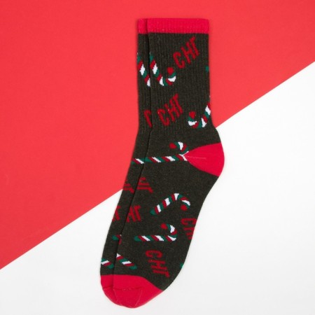 New Year's socks KAFTAN "New Year" size 41-44 (27-29 cm), green color-1