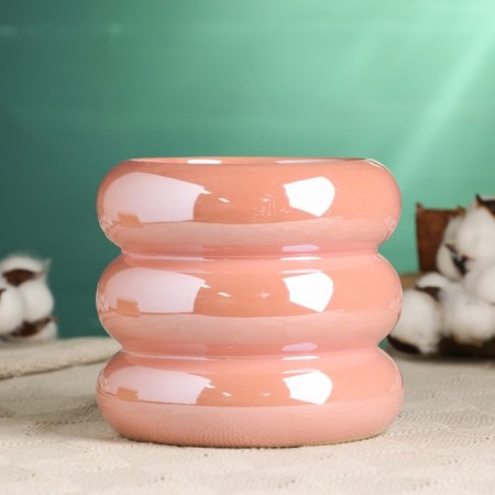 Pot "Hannana" 13x13x11cm, pink-1