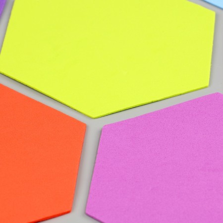 Set of figures from EVA "hexagon", 12 pcs., Mix color-3