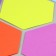 Set of figures from EVA "hexagon", 12 pcs., Mix color