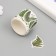 Stick Paper "Tropical sheets" d = 3 cm 100 pcs in a roll 3.5x3.5 cm