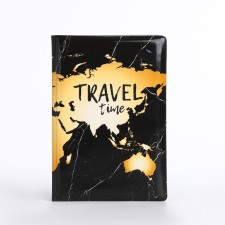 Cover for passport, black color