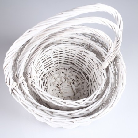 A set of baskets, 3 pcs, 30 × 14/40 cm, 26 × 12/34 cm, 20 × 10/31 cm, willow-2