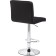 Bar paskal metal/eco -leather, chrome/black 43x53x89 cm