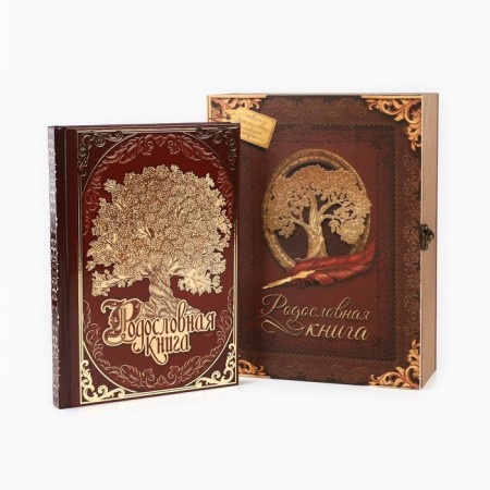 The genealogy book in the box "Family Tree", 56 sheets, 20 x 26 cm-1