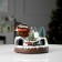 LED figure "Train and Christmas tree" 20 × 20 × 16 cm, polystone, AAX3 batteries (not in the kit), USB, glow warm white