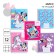 Notebook in a cage 12 sheets, 5 types of mix, cover coated cardboard, Minnie Mouse and unicorn