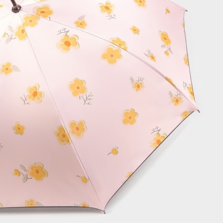 Umbrella - a semiautomatic “flowers” ​​cane, Eponge, 8 spokes, r = 51 cm, color mix-11
