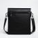 Male bag over the shoulder, Textura, external pocket, black color