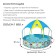 Steel Pro frame basin, with a canopy, 244 x 51 cm, from 2 years old, 56432 Bestway