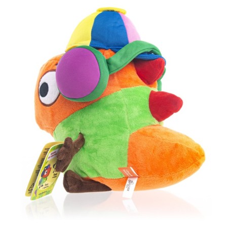 Soft dino toy "Ricky in headphones", with sound, 20 cm-11