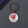 Trick Glass, metal "Circle. Heart of prints" d = 3 cm