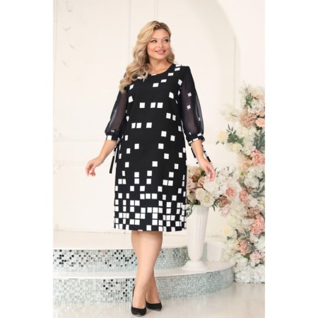 Female dress, size 50, black color-9