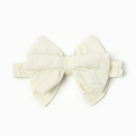 Set for a newborn (blanket, bow), creamy color, height 56-62-2
