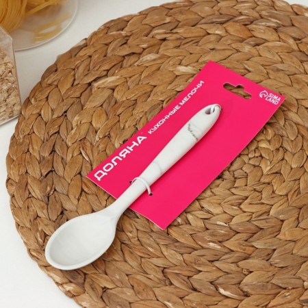 Spoon Garnish shares "marble", silicone, 20.5 × 4.5 cm-2