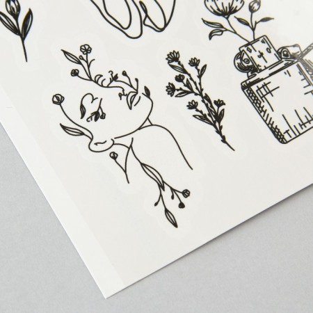 Temporary translated tattoos "Vector", 11 × 16 cm-1
