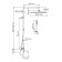 The shower system Wasserkraft A188.17.137.087.ch Thermo, tropical shower, thermostat, chrome