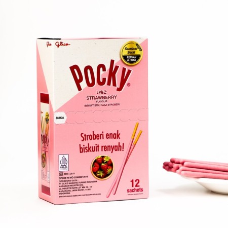 Pocky biscuit sticks with strawberries, 11 g-2