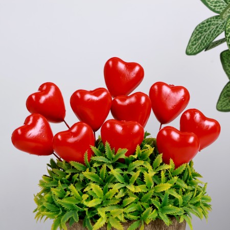 STETER "Heart" red, 3.5x3.5x2cm / set 10pcs-1
