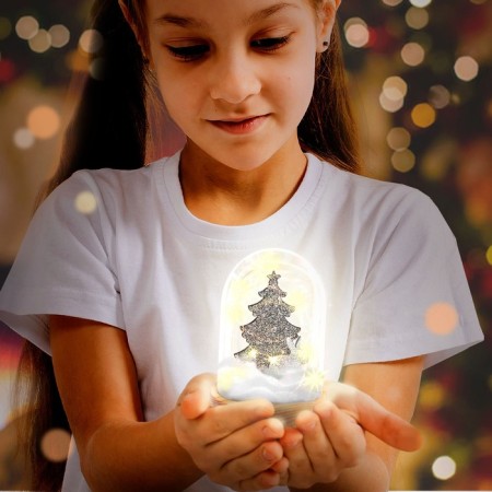 Set for creativity "New Year's nightlight: bunny", wooden inserts-4