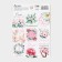 Paper stickers "From March 8" Flowers, 11 × 15.5 cm